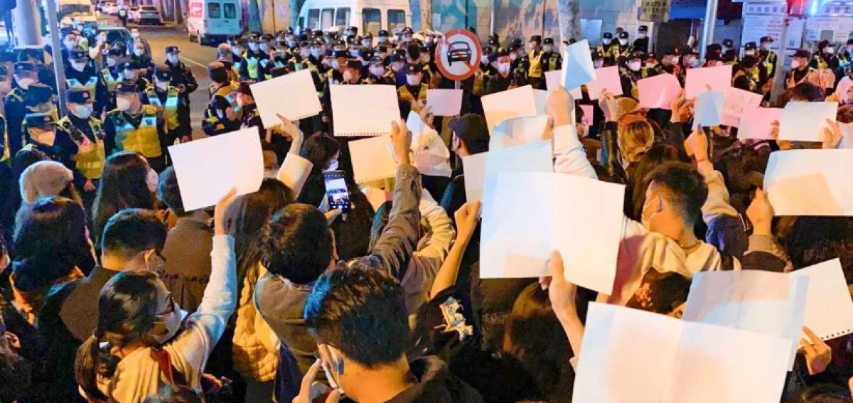 white paper protest