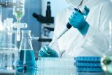 Researcher working in a lab.