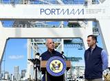 Gallagher and Rep. Gimenez at Port of Miami