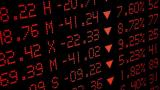 Declining stock prices.